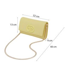 Ví Cầm Tay Nữ THÁI TUẤN Thời Trang Màu Vàng Khóa Bấm