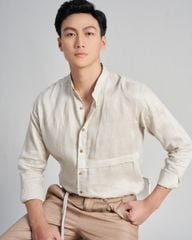 Áo Sơ Mi Nam F2 Linen Kem The New Cool