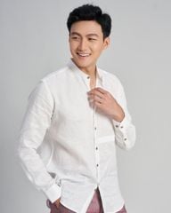 Áo Sơ Mi Nam F2 Linen Trắng  The New Cool