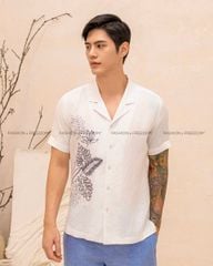 Quần Short Nam F2 Linen Xanh Xám Tender Drit