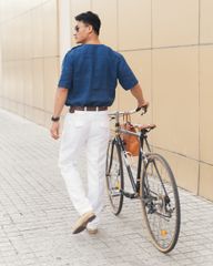 Áo Thun Nam Linen Xanh New Spirit