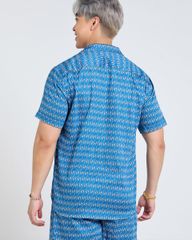 Áo Sơ Mi Nam F2 Linen Xanh Hươu Tay Ngắn Tender Drit