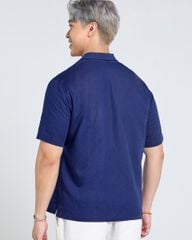 Áo Sơ Mi Nam F2 Linen  Xanh Duong Tender Drit