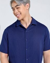 Áo Sơ Mi Nam F2 Linen  Xanh Duong Tender Drit