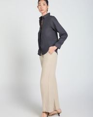 Áo Linen Nữ Đen Nâu A Touch Of Effortless Elegance