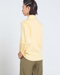 Áo Sơ Mi Nữ F2 Linen Vàng Tender Drit