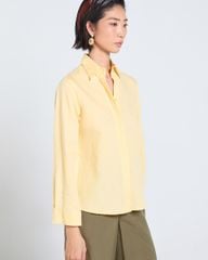 Áo Sơ Mi Nữ F2 Linen Vàng Tender Drit