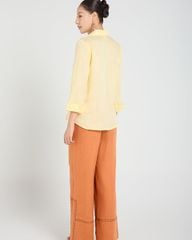 Quần Dài Nữ F2 Linen Cam Ngói A Touch Of Effortless Elegance