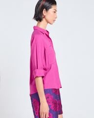 Áo Sơ Mi Nữ F2 Linen Nữ Hồng Sen Tender Drit