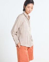 Áo Sơ Mi Nữ F2 Linen Nữ Xám Nhạt Tender Drit