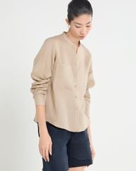 Áo Sơ Mi Nữ F2 Linen Nữ Beige A Touch Of Effortless Elegance