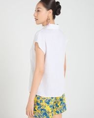 Áo Sơ Mi Nữ F2 Linen Trắng A Touch Of Effortless Elegance