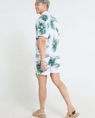 Quần Short Nam F2 Linen Trắng Lá Cọ Tender Drit