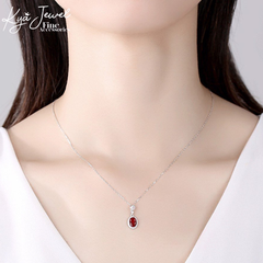 Bộ Trang Sức Nữ KYA JEWEL Đá Đỏ Hồng Quyến Rũ