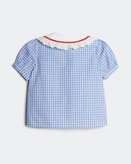 Áo Sơ Mi Bé Gái TheBlueTshirt BlueKid Lolita Top - AquaBlue Gingham