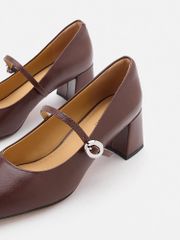 Giày Cao Gót Nữ Pazzion Tasha Block Heel Mary Janes