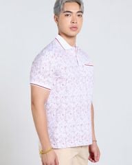 Áo Thun Nam F2 Cotton Trắng Sọc Đỏ Tender Drit