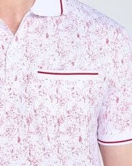 Áo Thun Nam F2 Cotton Trắng Sọc Đỏ Tender Drit
