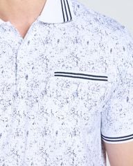 Áo Polo Nam F2 Cotton Trắng Sọc Xanh Tender Drit