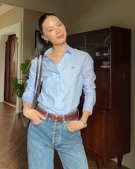 Áo Sơ Mi Nữ TheBlueTshirt The A Classic Shirt - Blue Oxford