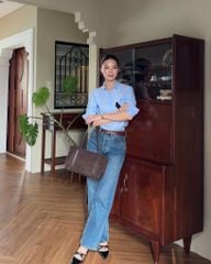 Áo Sơ Mi Nữ TheBlueTshirt The A Classic Shirt - Blue Oxford