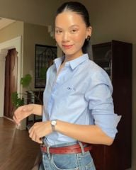 Áo Sơ Mi Nữ TheBlueTshirt The A Classic Shirt - Blue Oxford