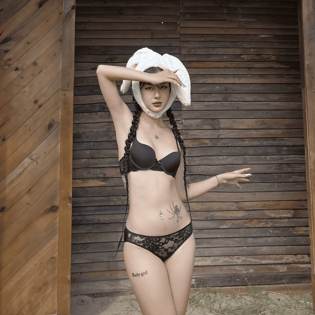 Bộ Đồ Lót Cúp Tròn Phối Ren + Quần Modal Phối Ren Trước  Miley Lingerie BRM09002_ FCM0904