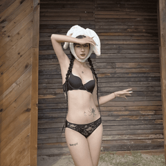 Bộ Đồ Lót Cúp Tròn Phối Ren + Quần Modal Phối Ren Trước  Miley Lingerie BRM09002_ FCM0904