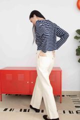 Áo Thun Nữ TheBlueTshirt Sọc New Favorite Tee - Navy Suite Stripe