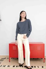Áo Thun Nữ TheBlueTshirt Sọc New Favorite Tee - Navy Suite Stripe