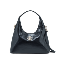 Túi Xách Tay Nữ THÁI TUẤN Hobo Khóa Kéo Màu Đen