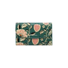 Ví Gập Nữ CATH KIDSTON/Foldover Wallet - Strawberry Garden  - Teal