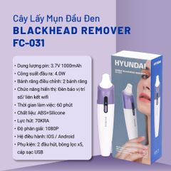 Máy Hút Mụn Đầu Đen Hyundai FC031PP Làm Sạch Da Mụn