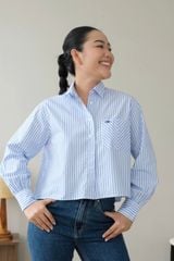Áo Sơ Mi Nữ TheBlueTshirt Urban Shirt - Sky Blue Stripe