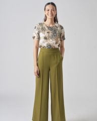 Áo Nữ F2 Voan Kiến Rêu Nâu