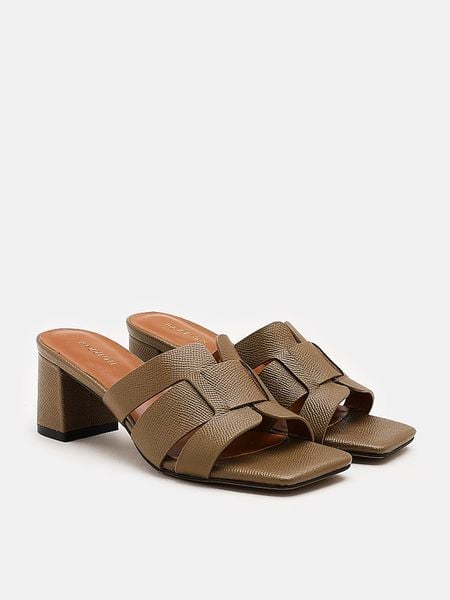 Dép Cao Gót Nữ Pazzion Virginia Cowhide Leather Heels