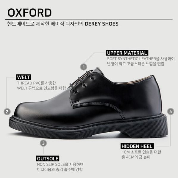 Giày DOMBA Oxford Màu Đen (OXFORD (BLACK)) M-4201