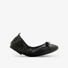 Giày Búp Bê Nữ Pazzion Simona Quilted Bow Pearl Foldable Flats