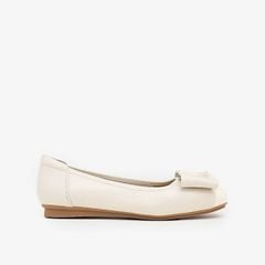 Giày Búp Bê Nữ Pazzion Jan Buckle Bow Square-Toe Flats