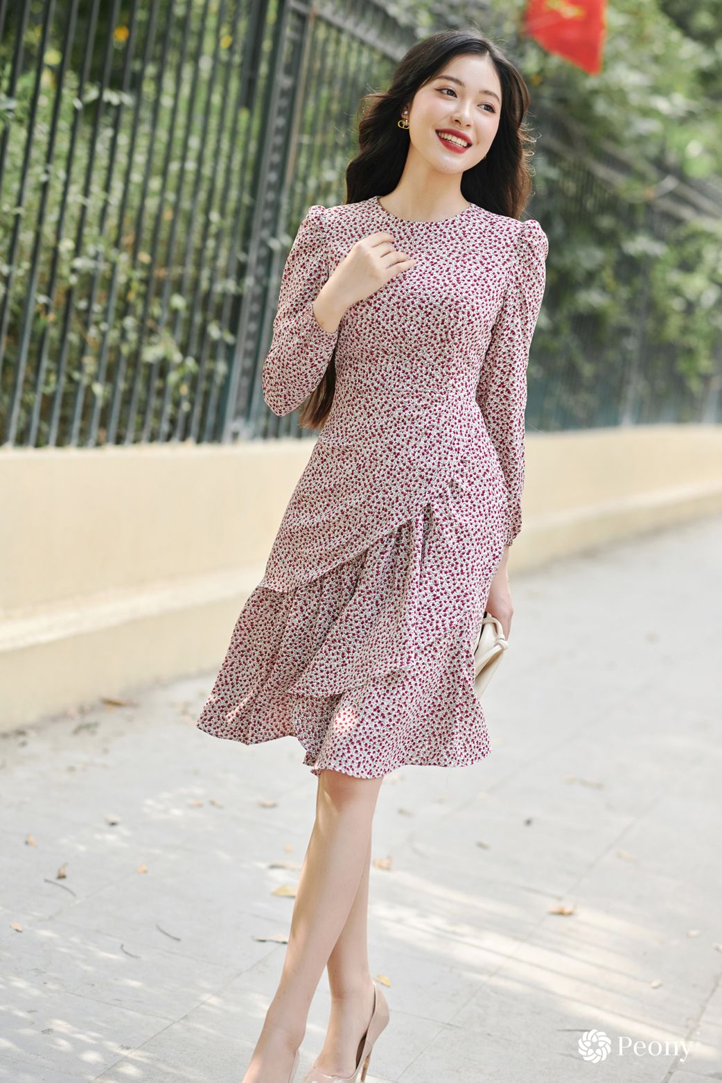 VINE DRESS Peony Design