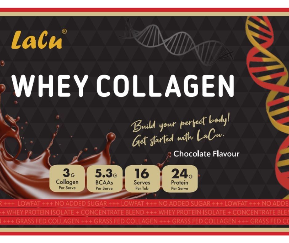 Socola - Thực phẩm bổ sung Lacu Whey Collagen 1000g nhập khẩu nguyên hộp