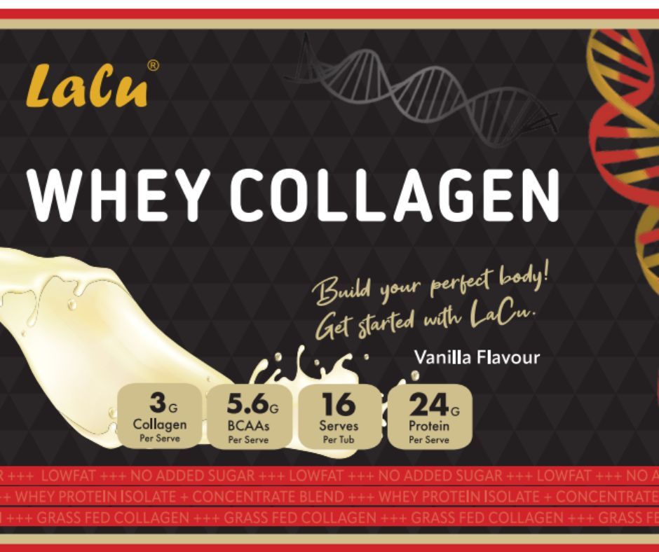 Vani - Thực phẩm bổ sung Lacu Whey Collagen 2000g nhập khẩu nguyên hộp