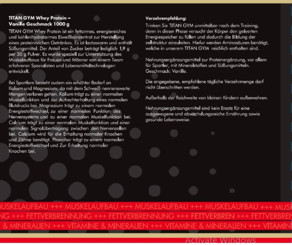 Vani - Thực phẩm bổ sung Lacu Whey Protein 1000g nhập khẩu nguyên hộp