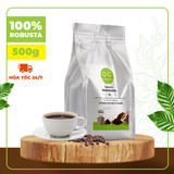  Cà phê rang xay Robusta hữu cơ nguyên chất 100% Paranoma dùng pha phin, pha máy - Organic Coffee JSC 