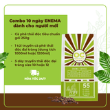  Bộ thải độc đại tràng cà phê Enema cho người mới (Cafe Enema 250g, túi truyền, dây truyền) - Combo 10 ngày Enema 