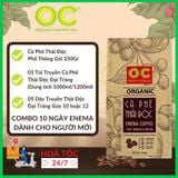  Bộ thải độc đại tràng cà phê Enema cho người mới (Cafe Enema 250g, túi truyền, dây truyền) - Combo 10 ngày Enema 