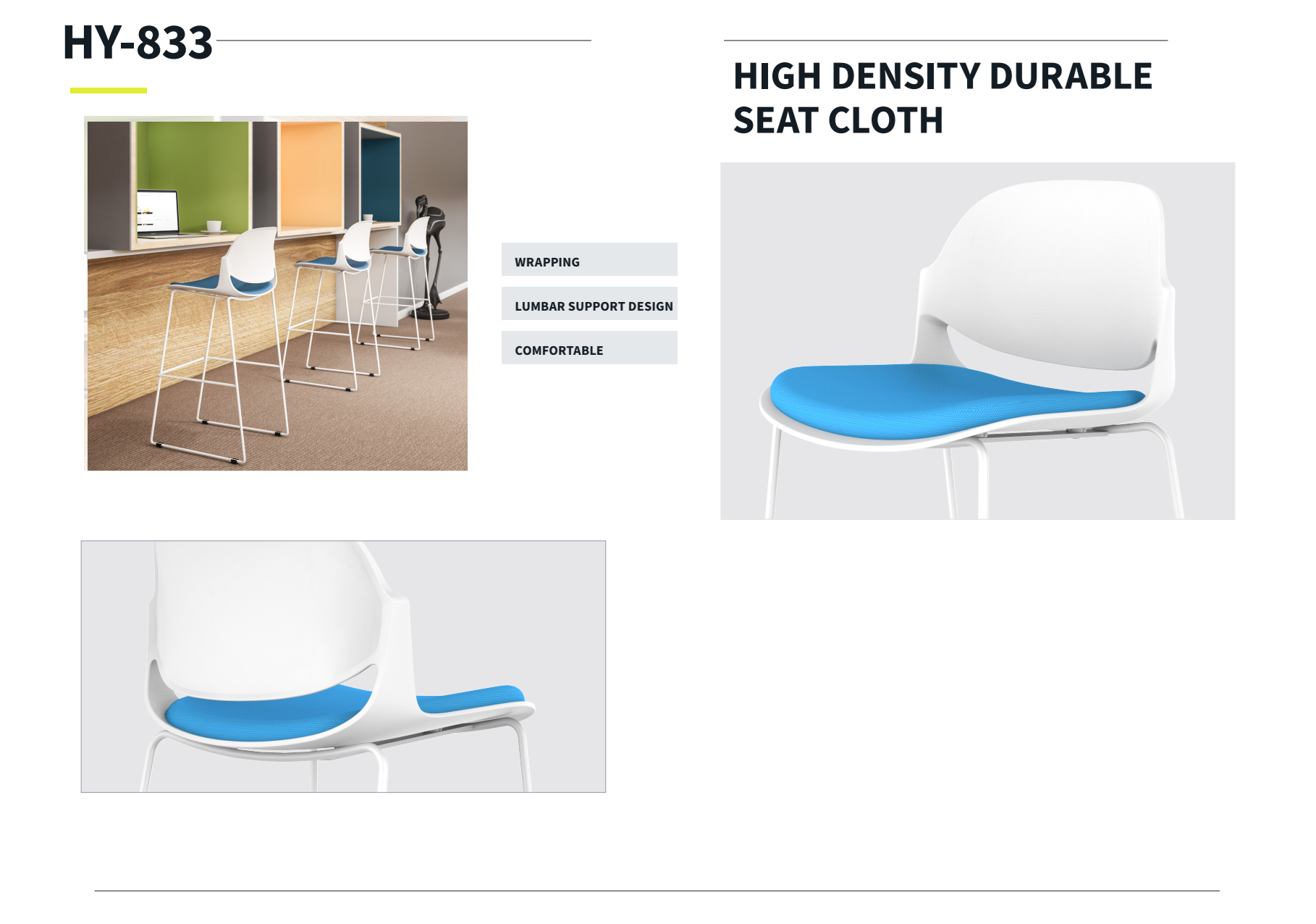 Chi tiết ghế quầy bar HY-833