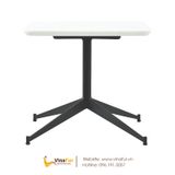Bàn cafe chân sắt mặt gỗ C107 - W