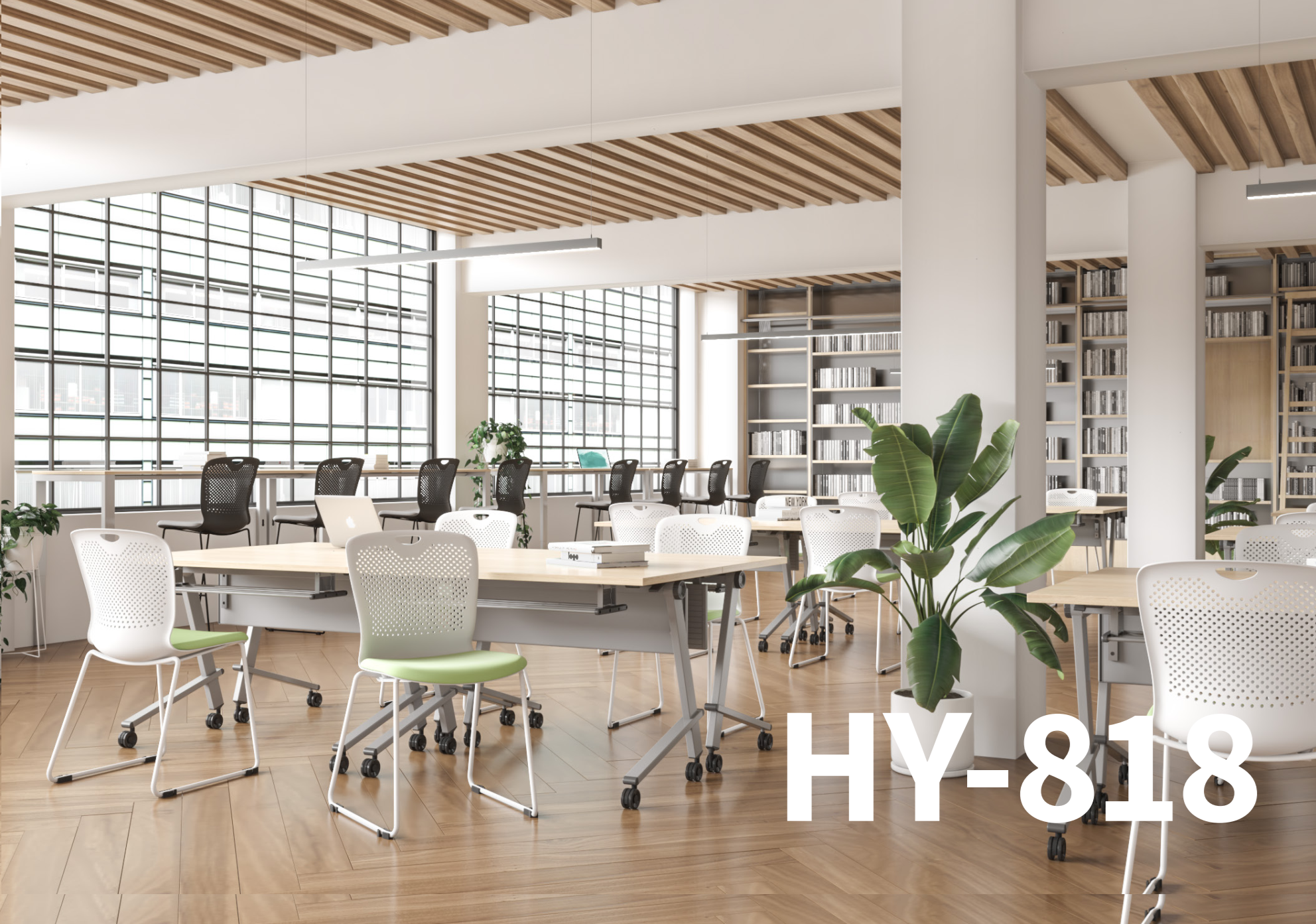 Phối cảnh ghế đào tạo HY-818