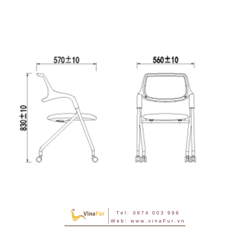 Kích thước ghế VELA